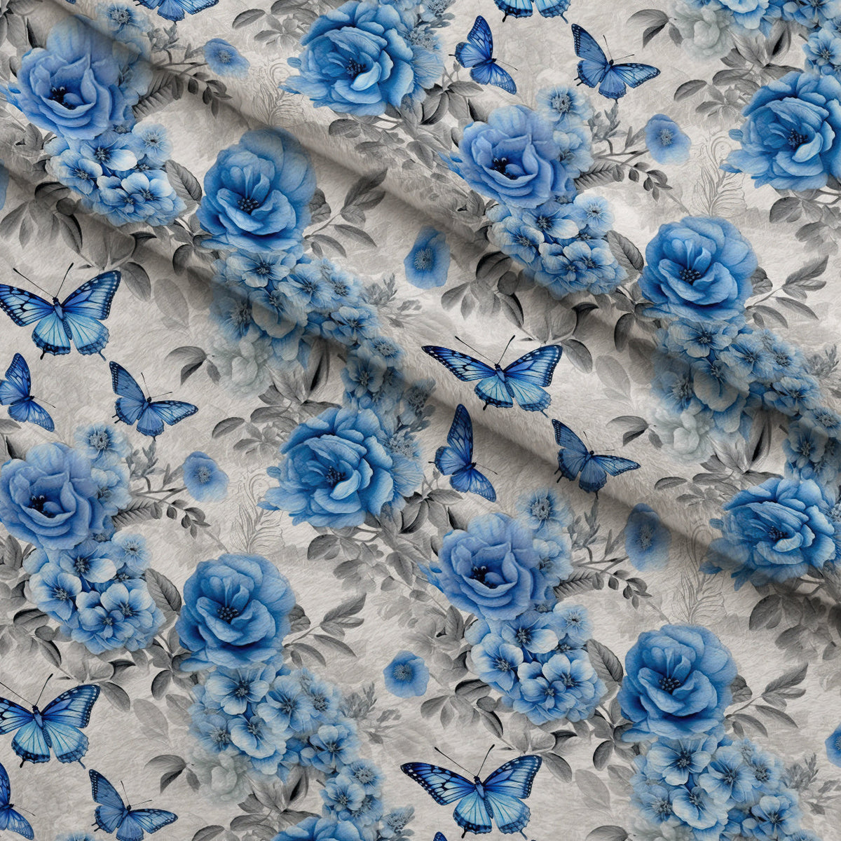 Sapphire Flutter Pattern 6 Minky Fabric