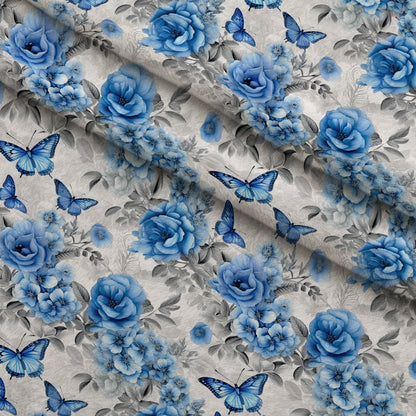 Sapphire Flutter Pattern 6 Minky Fabric