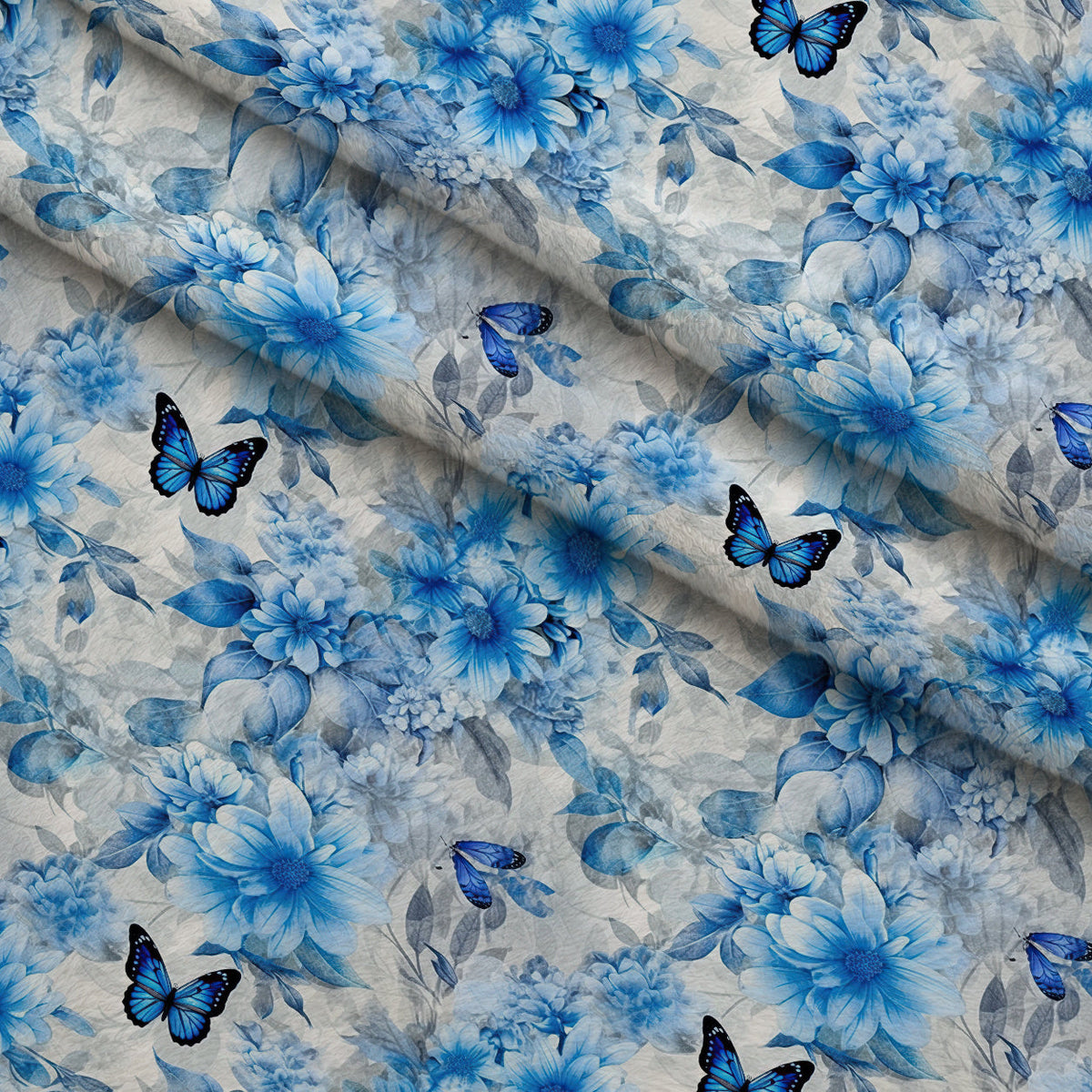 Sapphire Flutter Pattern 7 Minky Fabric