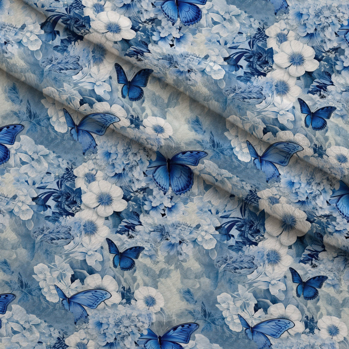 Sapphire Flutter Pattern 8 Minky Fabric