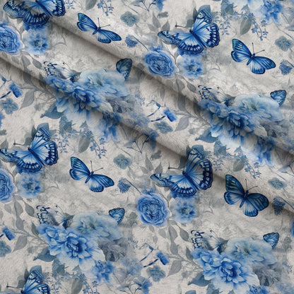 Sapphire Flutter Pattern 9 Minky Fabric
