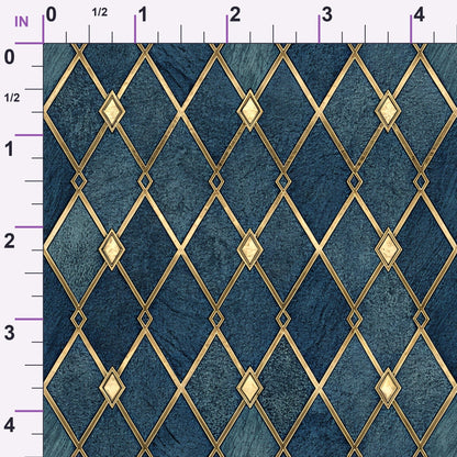 Sapphire Gleam Pattern 12 Minky Fabric