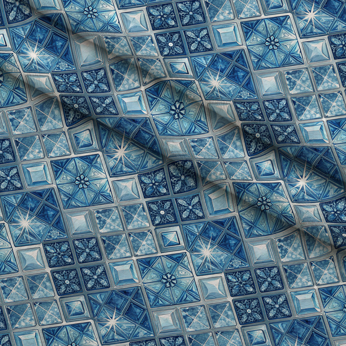 Sapphire Gleam Pattern 14 Minky Fabric