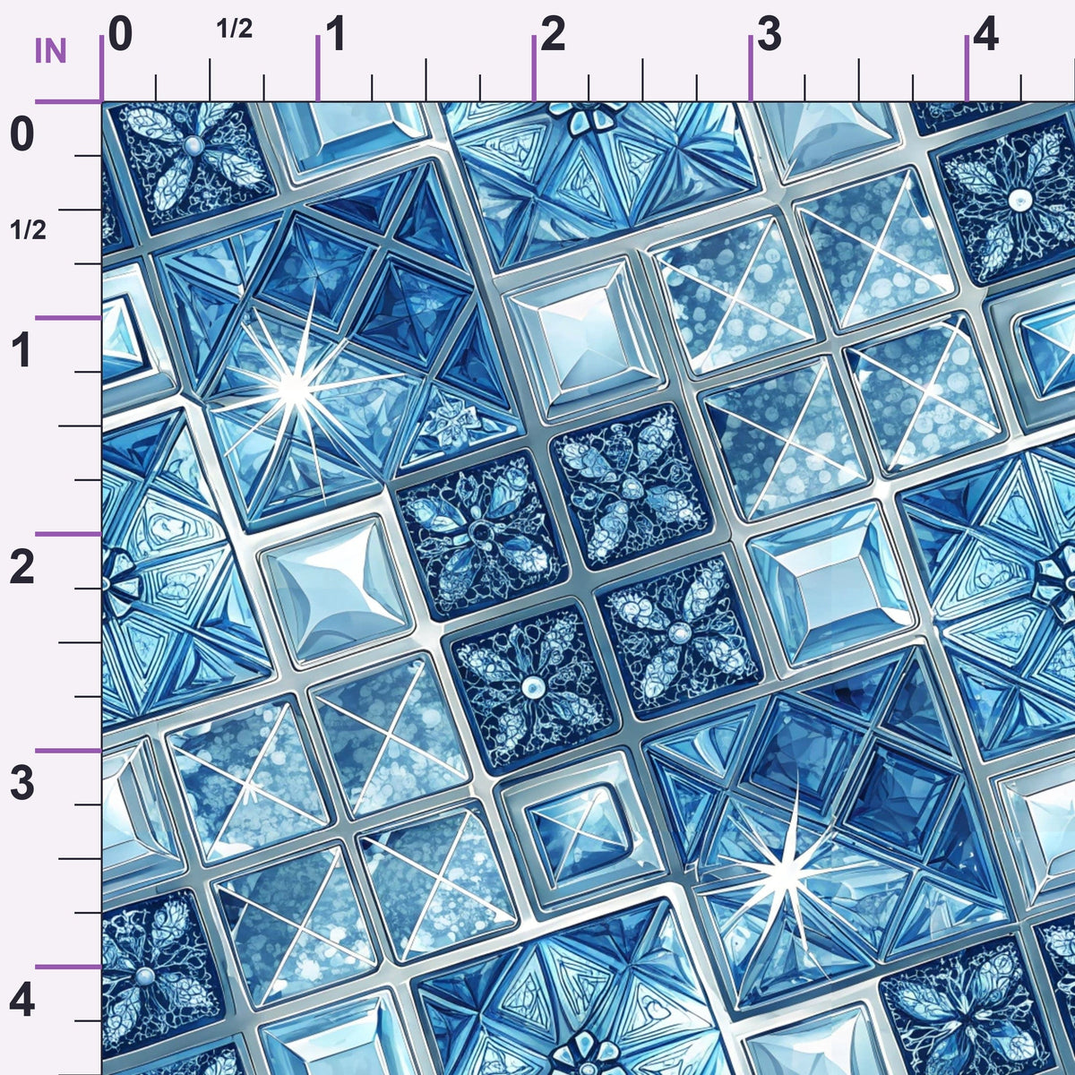 Sapphire Gleam Pattern 14 Minky Fabric