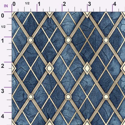 Sapphire Gleam Pattern 19 Minky Fabric