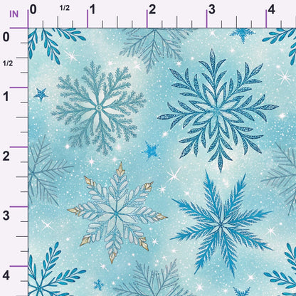 Sapphire Gleam Pattern 2 Minky Fabric