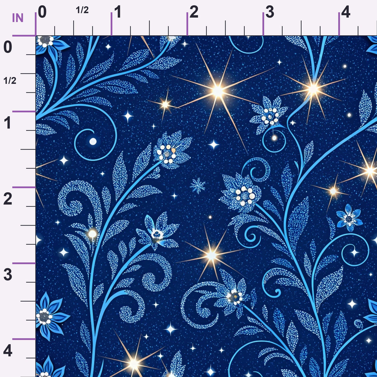 Sapphire Gleam Pattern 20 Minky Fabric