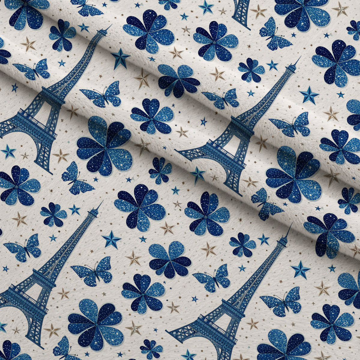 Sapphire Gleam Pattern 4 Minky Fabric