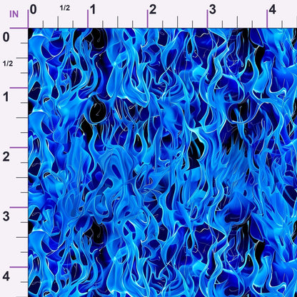 Sapphire Inferno Pattern 11 Minky Fabric