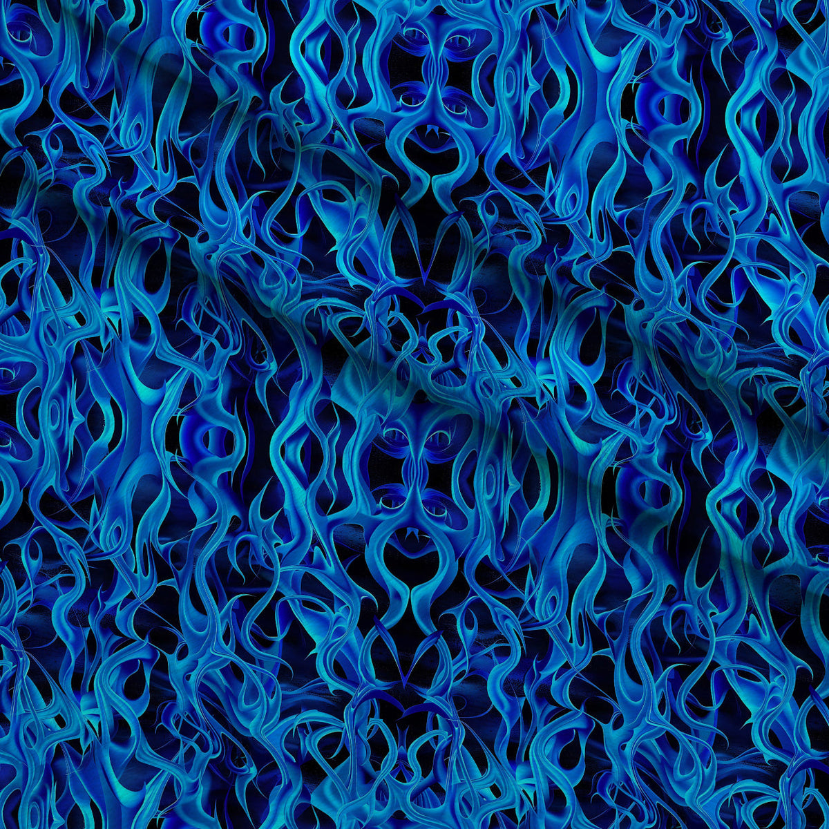 Sapphire Inferno Pattern 15 Minky Fabric