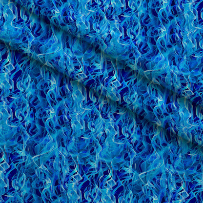 Sapphire Inferno Pattern 2 Minky Fabric