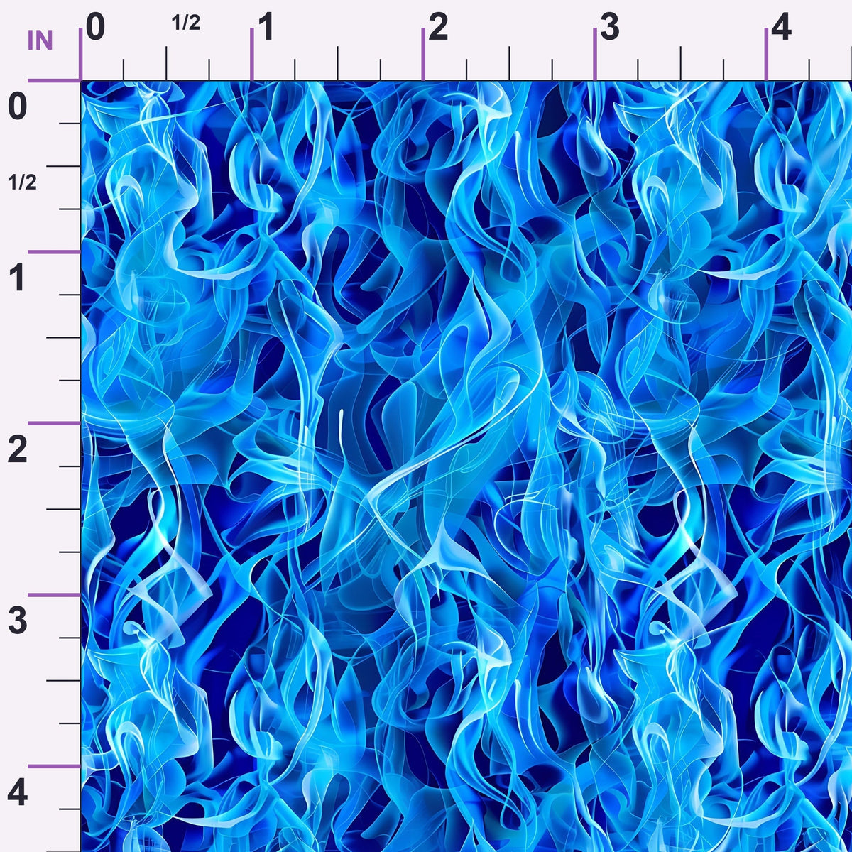 Sapphire Inferno Pattern 2 Minky Fabric