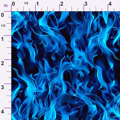 Sapphire Inferno Pattern 4 Minky Fabric
