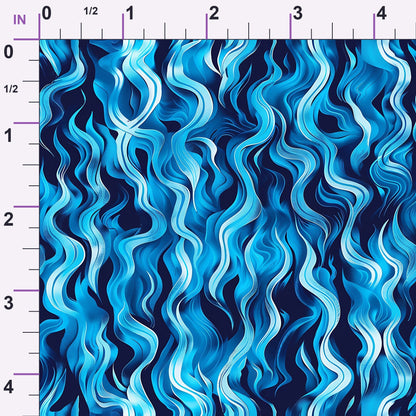 Sapphire Inferno Pattern 7 Minky Fabric