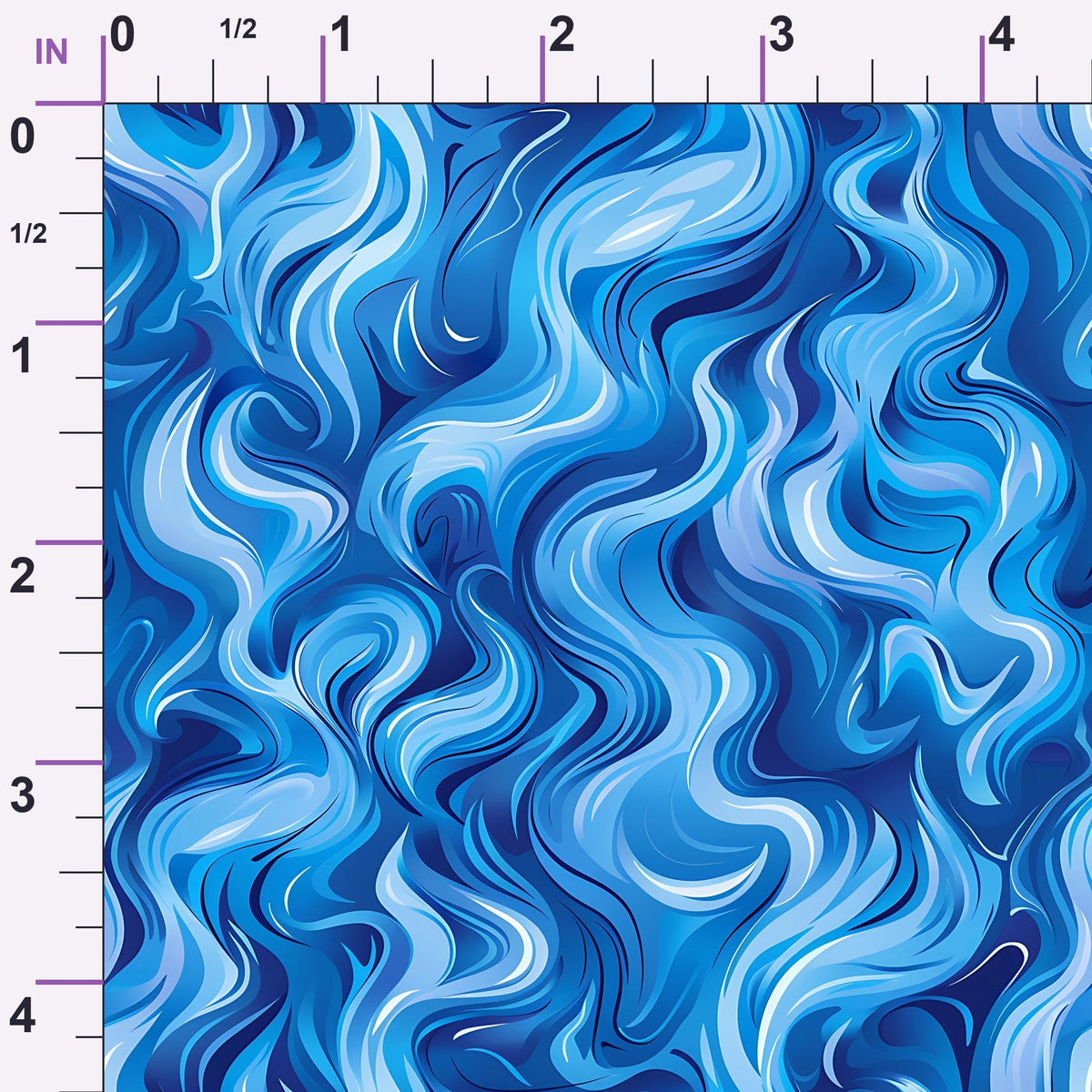 Sapphire Inferno Pattern 8 Minky Fabric