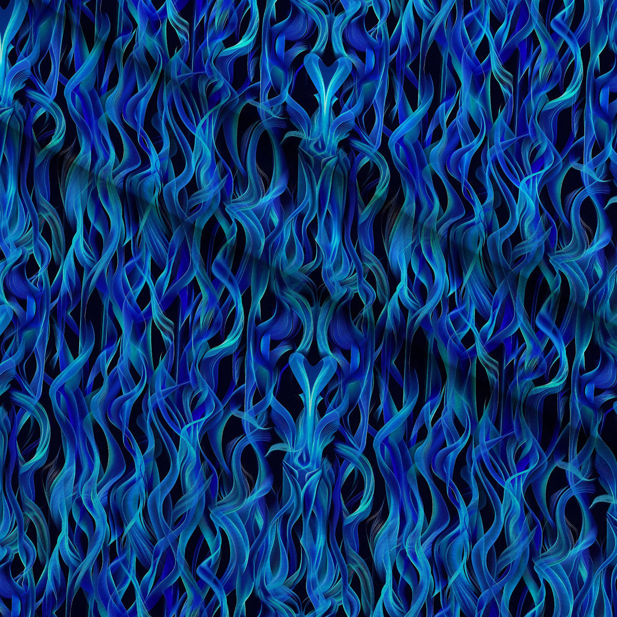 Sapphire Inferno Pattern 9 Minky Fabric