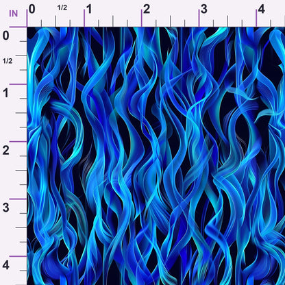 Sapphire Inferno Pattern 9 Minky Fabric