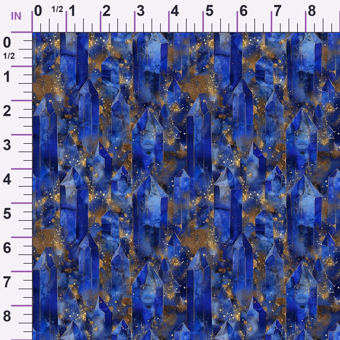 Sapphire Quarry Pattern 2 Minky Fabric