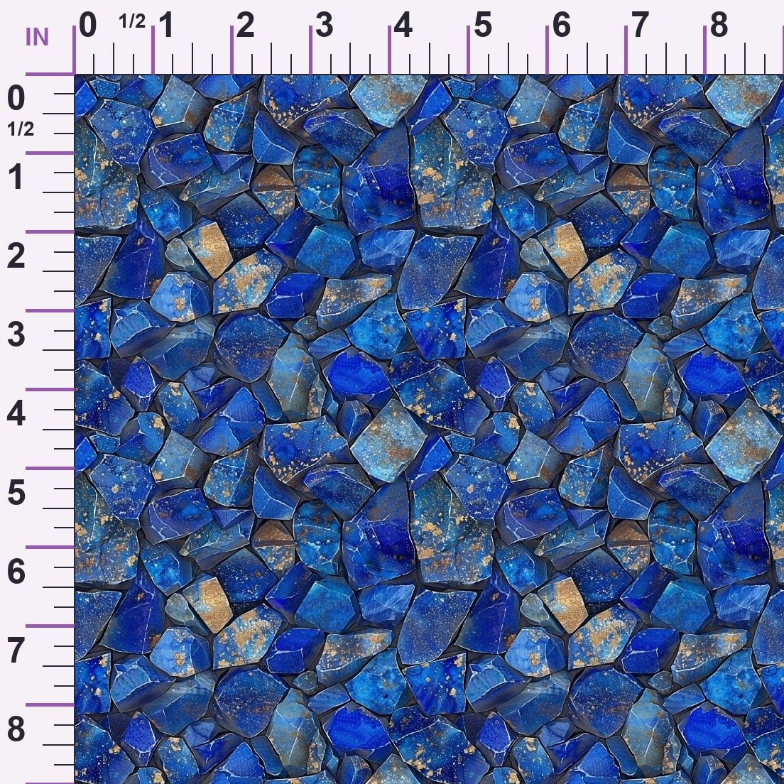 Sapphire Quarry Pattern 3 Minky Fabric