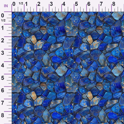 Sapphire Quarry Pattern 3 Minky Fabric