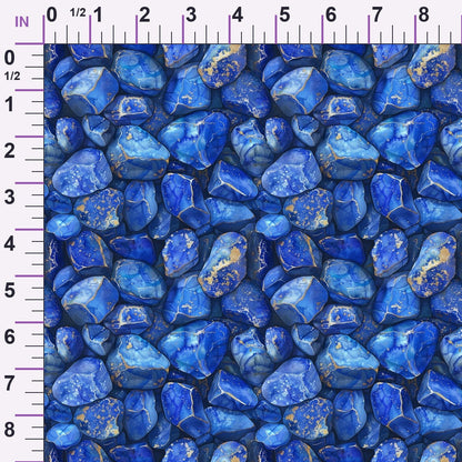 Sapphire Quarry Pattern 4 Minky Fabric