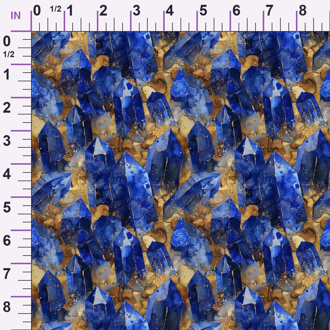 Sapphire Quarry Pattern 5 Minky Fabric