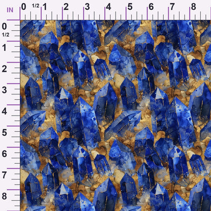 Sapphire Quarry Pattern 5 Minky Fabric