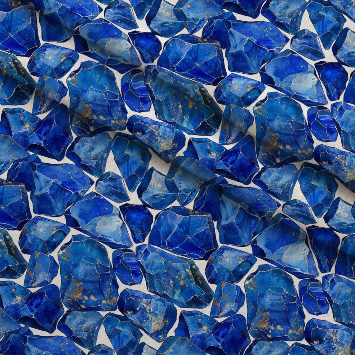 Sapphire Quarry Pattern 8 Minky Fabric