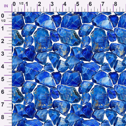 Sapphire Quarry Pattern 8 Minky Fabric