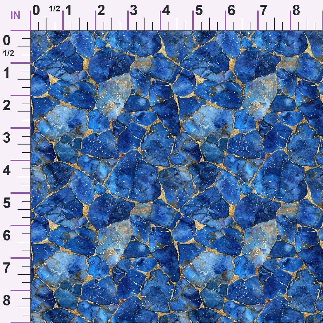 Sapphire Quarry Pattern 9 Minky Fabric