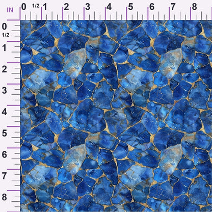 Sapphire Quarry Pattern 9 Minky Fabric