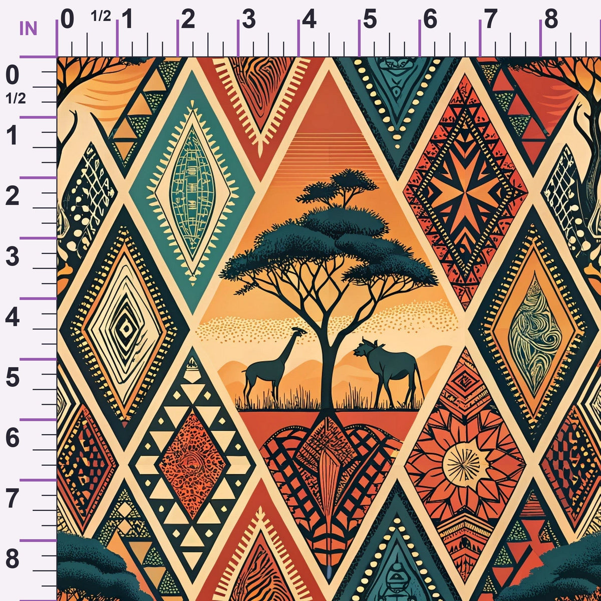 Savanna Diamonds Pattern 10 Minky Fabric