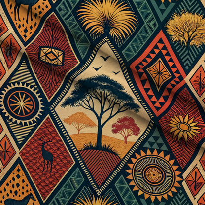 Savanna Diamonds Pattern 2 Minky Fabric