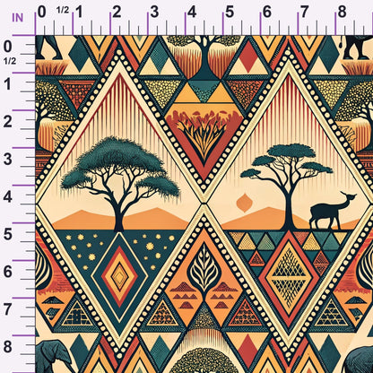Savanna Diamonds Pattern 8 Minky Fabric