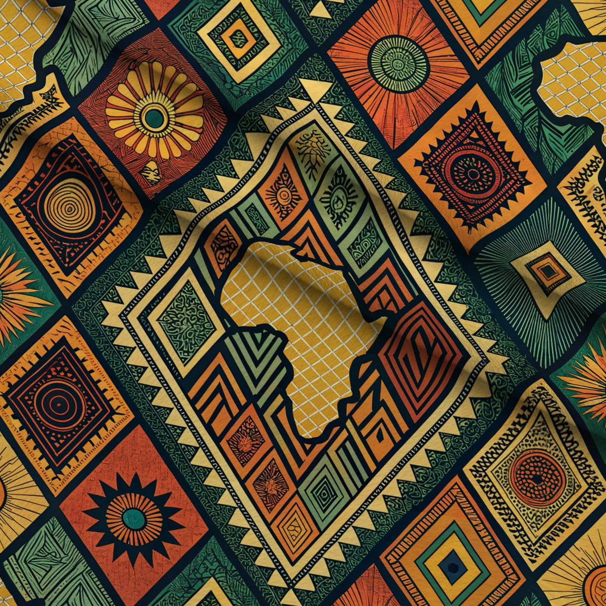 Savanna Diamonds Pattern 9 Minky Fabric