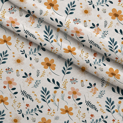 Scandi Meadow Pattern 10 Minky Fabric