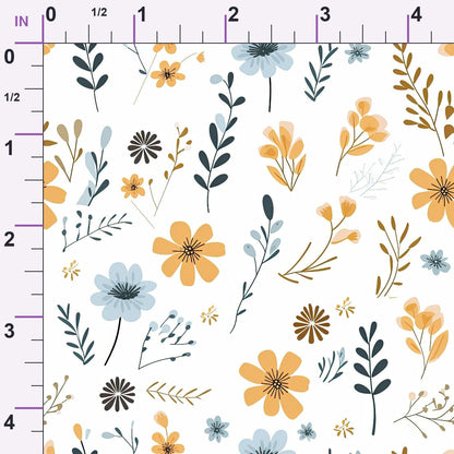 Scandi Meadow Pattern 11 Minky Fabric