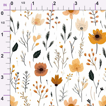 Scandi Meadow Pattern 5 Minky Fabric