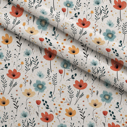 Scandi Meadow Pattern 9 Minky Fabric