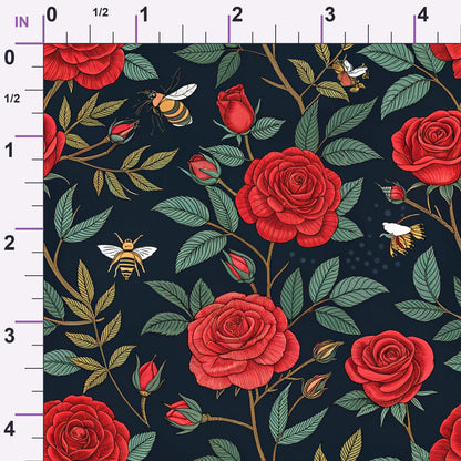 Scarlet Hive Pattern 17 Minky Fabric