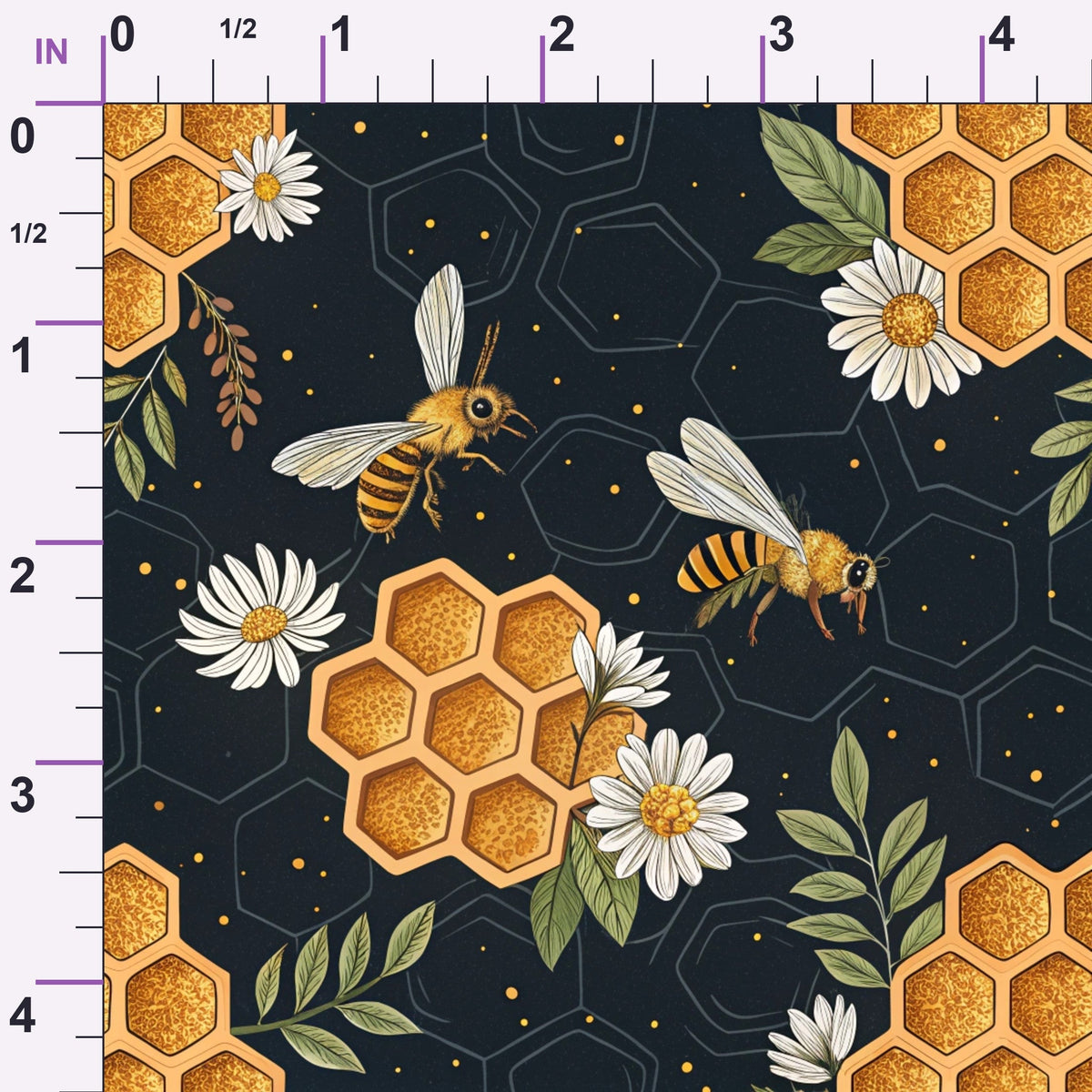 Scarlet Hive Pattern 18 Minky Fabric