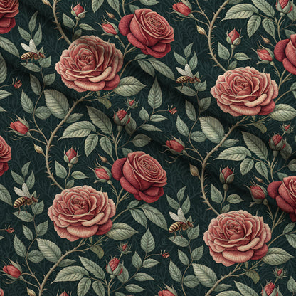 Scarlet Hive Pattern 2 Minky Fabric