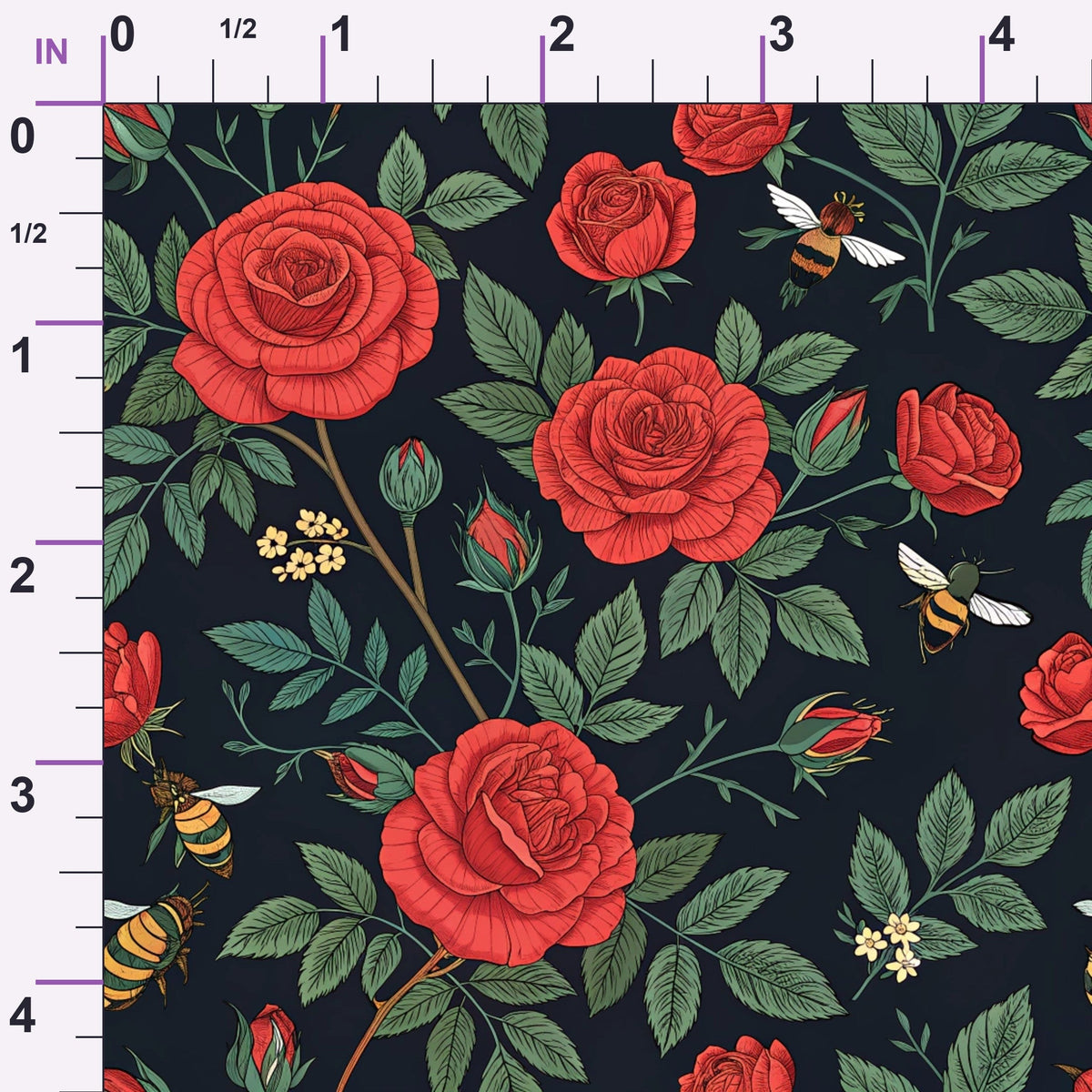 Scarlet Hive Pattern 3 Minky Fabric