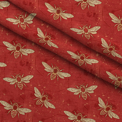 Scarlet Hive Pattern 9 Minky Fabric