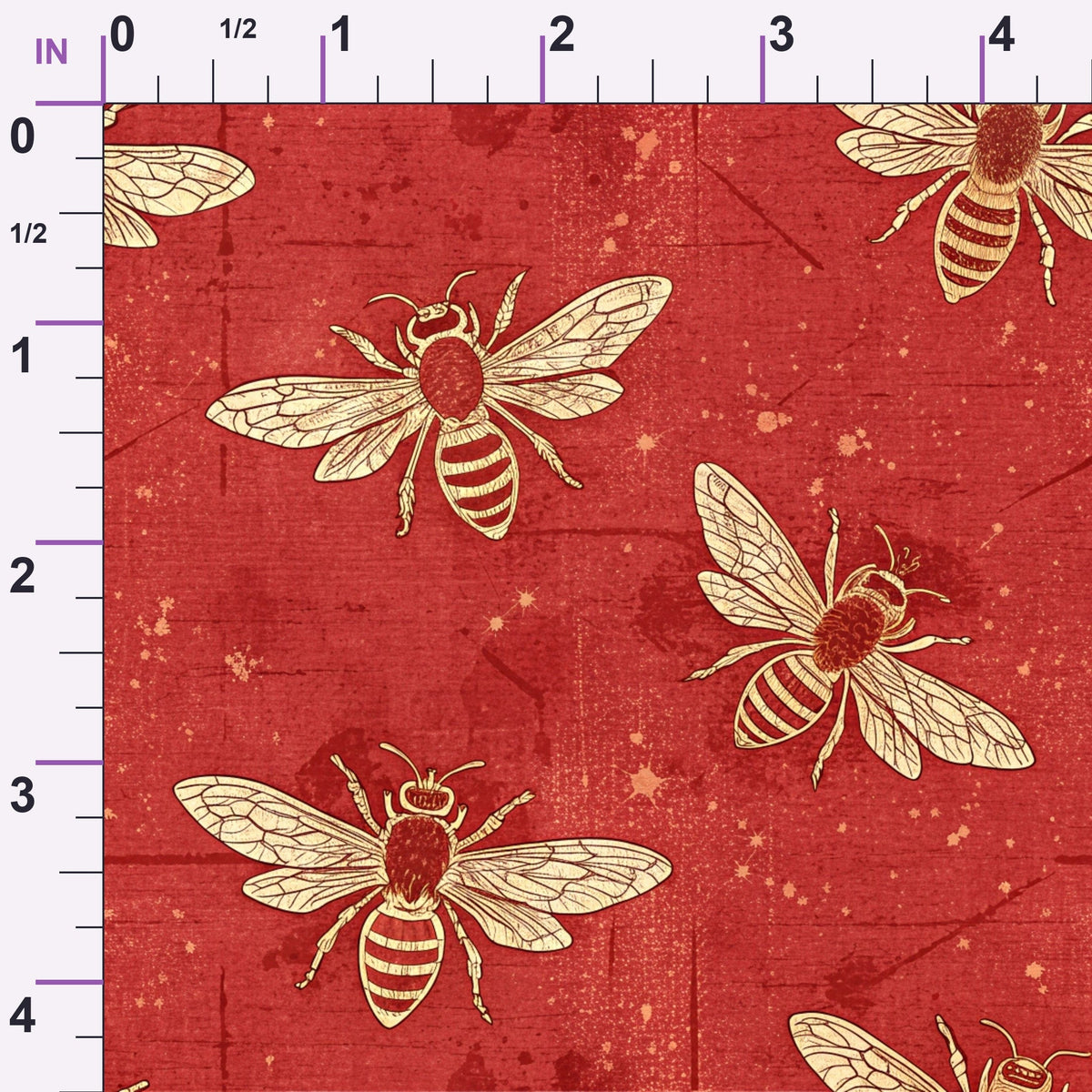 Scarlet Hive Pattern 9 Minky Fabric