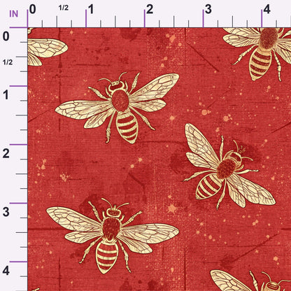Scarlet Hive Pattern 9 Minky Fabric