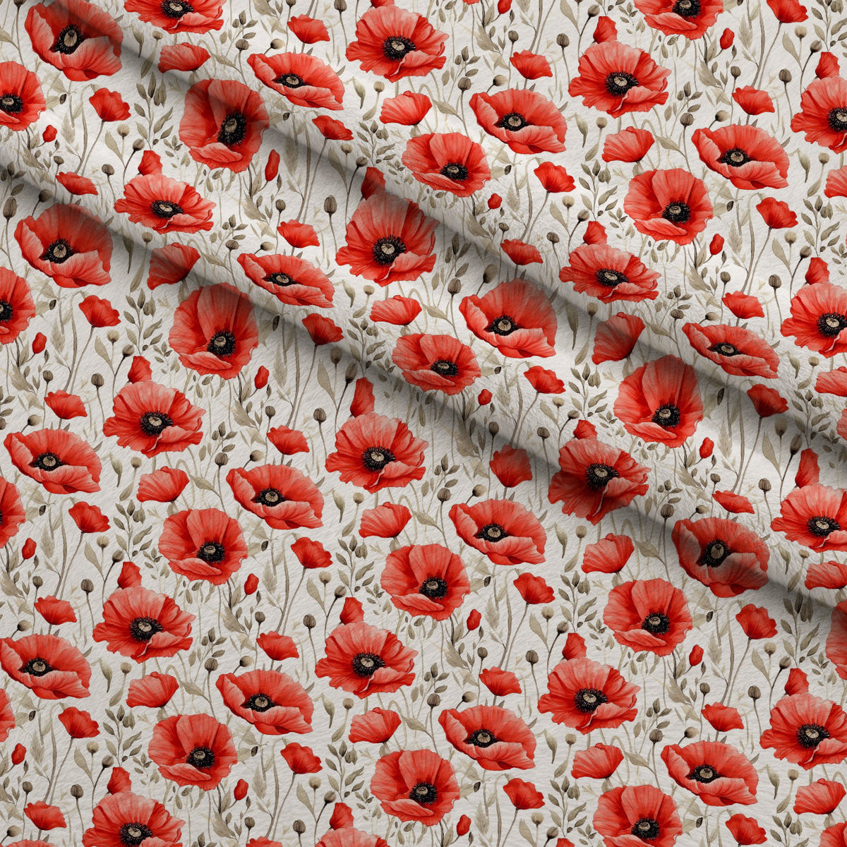 Scarlet Meadow Pattern 11 Minky Fabric