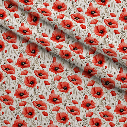Scarlet Meadow Pattern 11 Minky Fabric