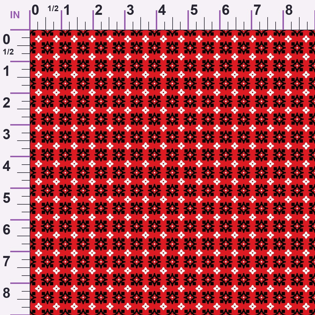 Scarlet Paisley Pattern 10 Minky Fabric