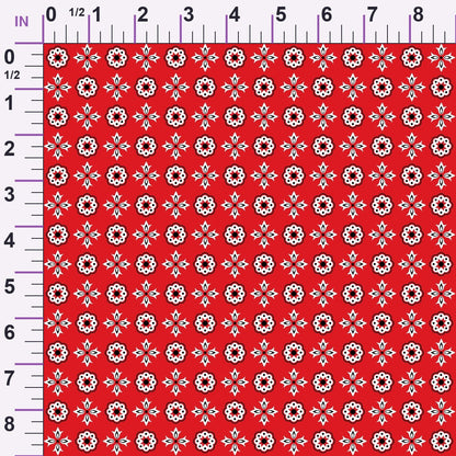 Scarlet Paisley Pattern 12 Minky Fabric